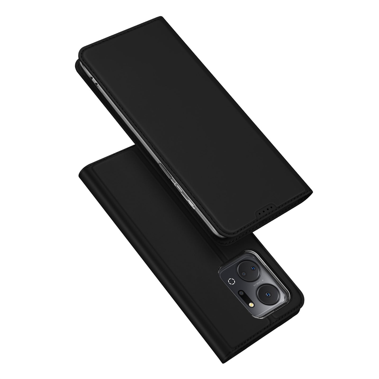 DUX DUCIS Skin Pro Series for Honor X7a 5G Phone Stand Cover PU Leather Phone Case with Card Slot - Black DUX DUCIS Skin Pro Series for Honor X7a 5G Phone Stand Cover PU Leather Phone Case with Card Slot - Black